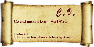 Czechmeister Vulfia névjegykártya